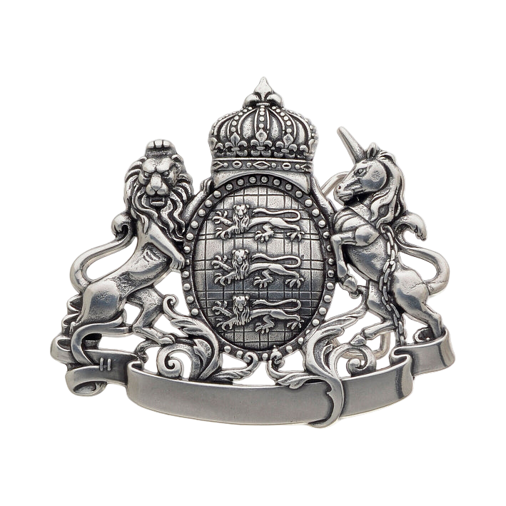 English silver belt buckle model 100117-40, Italian design fashion accessory