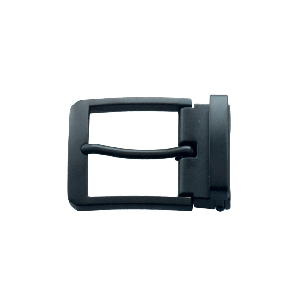 Minimal Rectangle Frame 35mm Belt Buckle – Brushed Gun Metal,