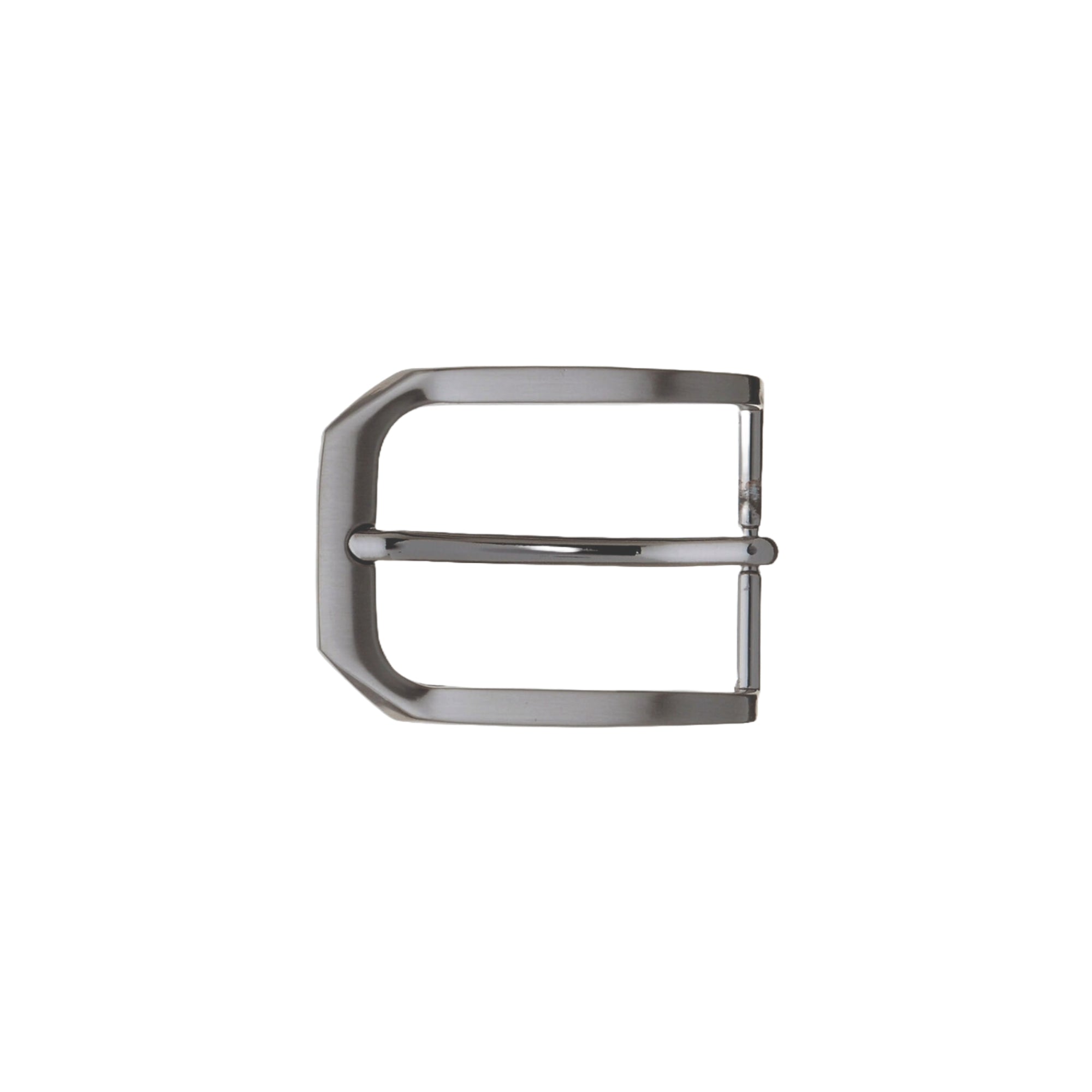 Chamfered Rectangle Frame 30mm Belt Buckle – Brushed Gun Metal,