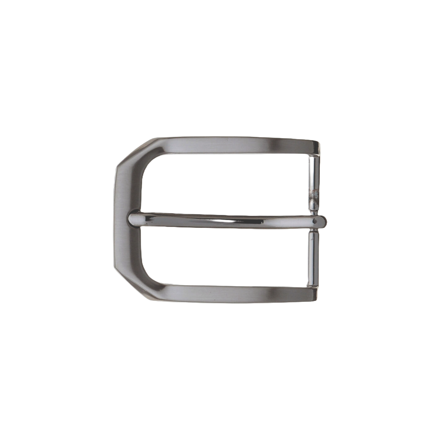 Chamfered Rectangle Frame 35mm Belt Buckle – Brushed Gun Metal,