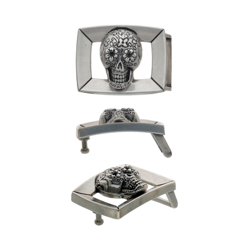 Sugar Skull 25mm Belt Buckle