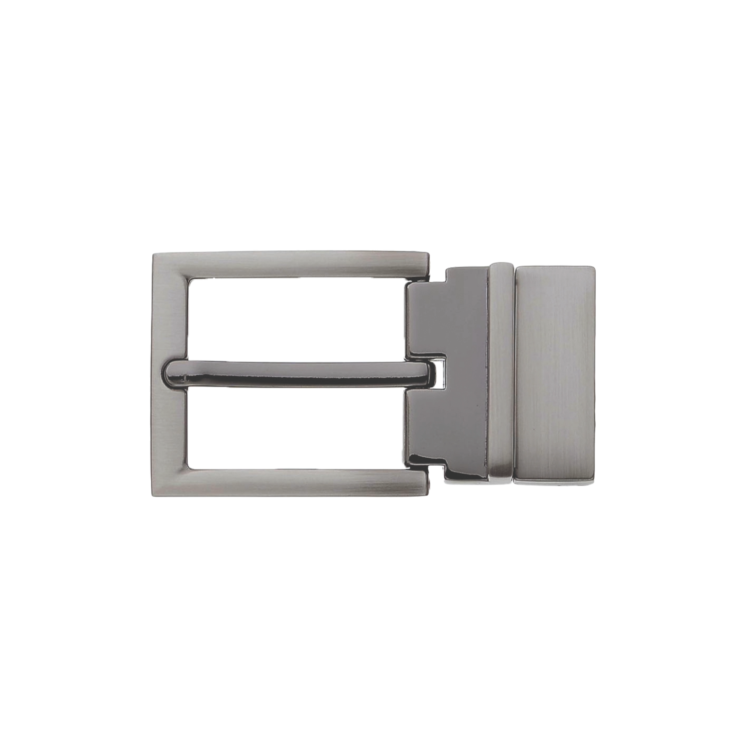 Rectangular Frame 30mm Belt Buckle – Brushed Gun Metal (R+C),