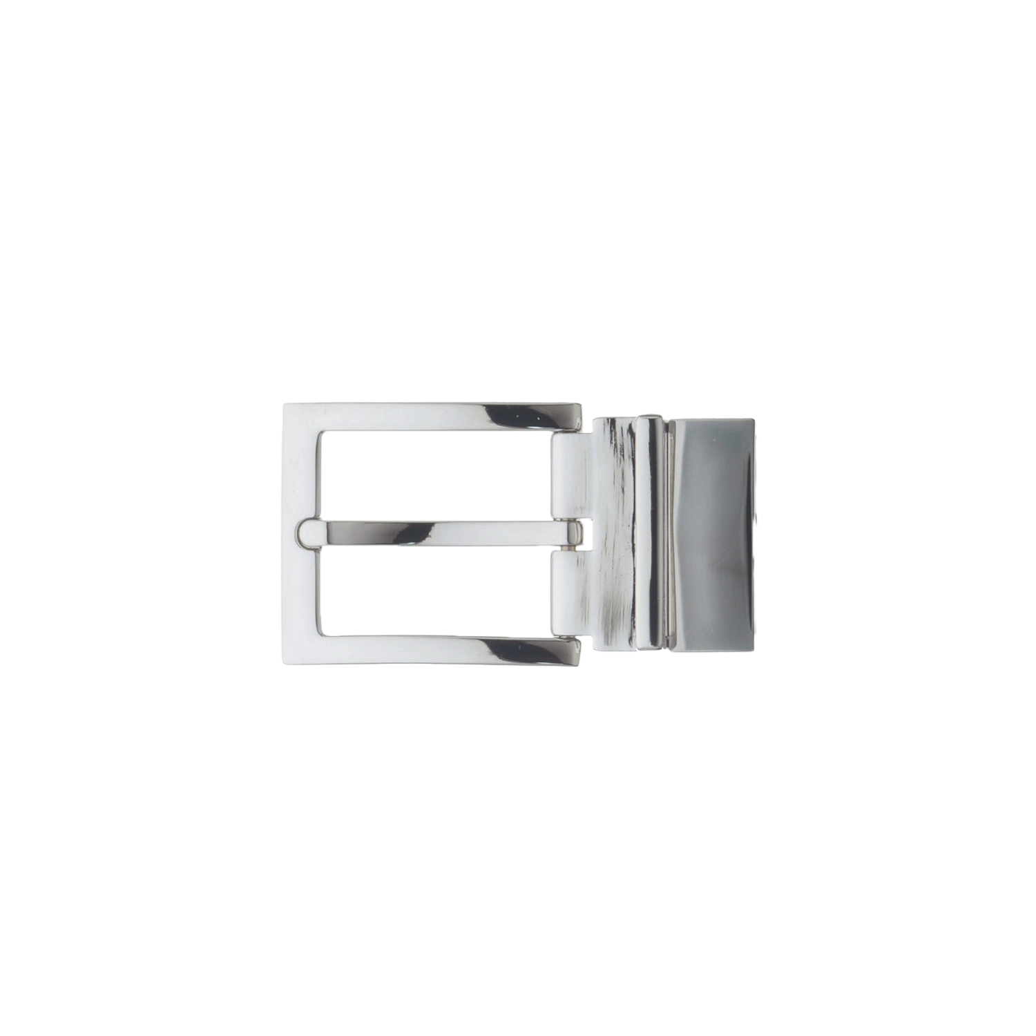 Rectangular Frame 30mm Belt Buckle – Shiny Nickelfree (R+C),