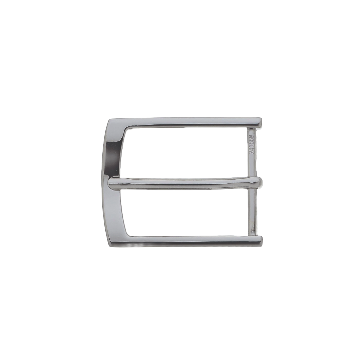 Soft-Rectangle Frame 35mm belt buckle in Shiny Nickelfree.