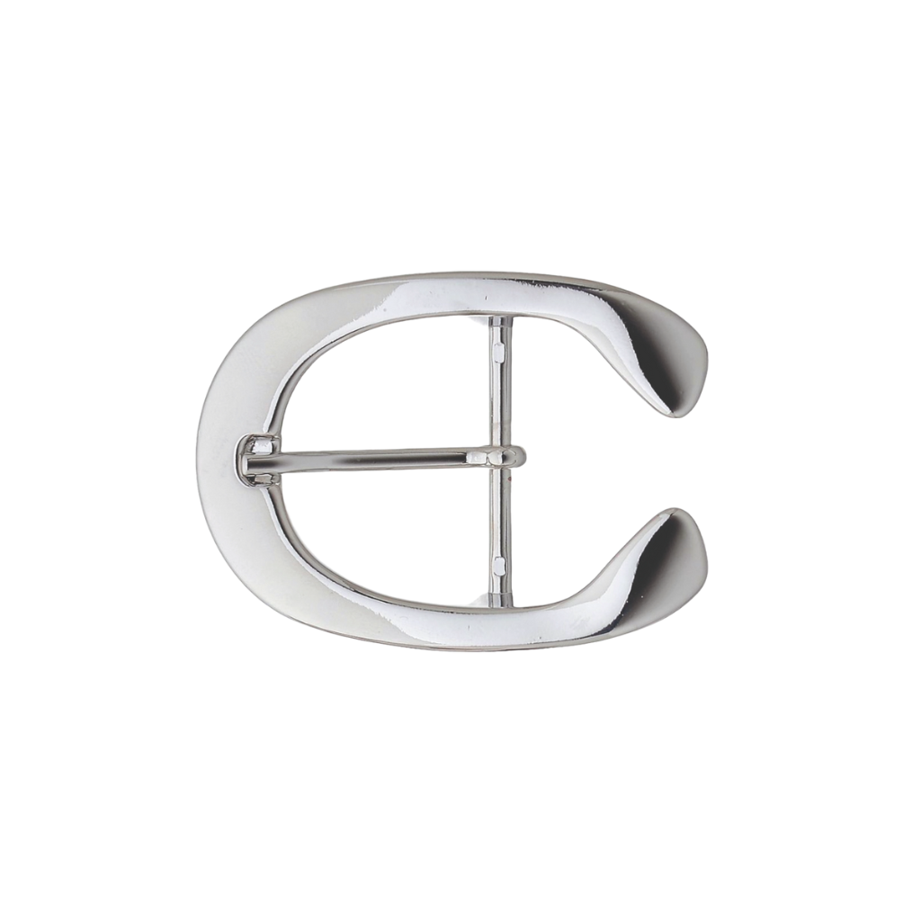 Curved Open-C 35mm belt buckle in Palladium Nickelfree HQ Finish.