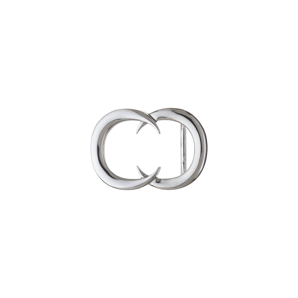 Twin Crescent 25mm buckle in Palladium Nickelfree HQ.