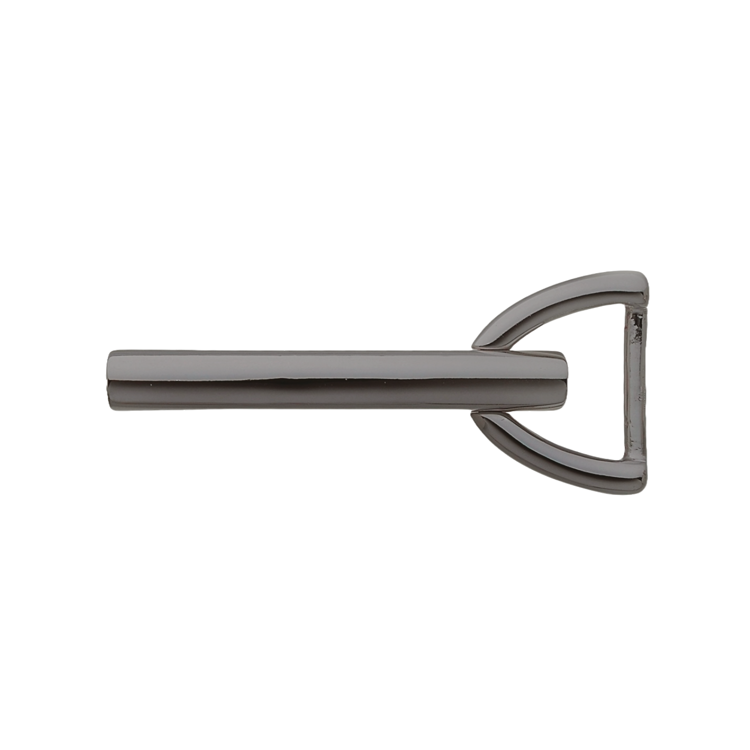 Elegant Bar 25mm belt buckle in Shiny Gun Metal Finish.