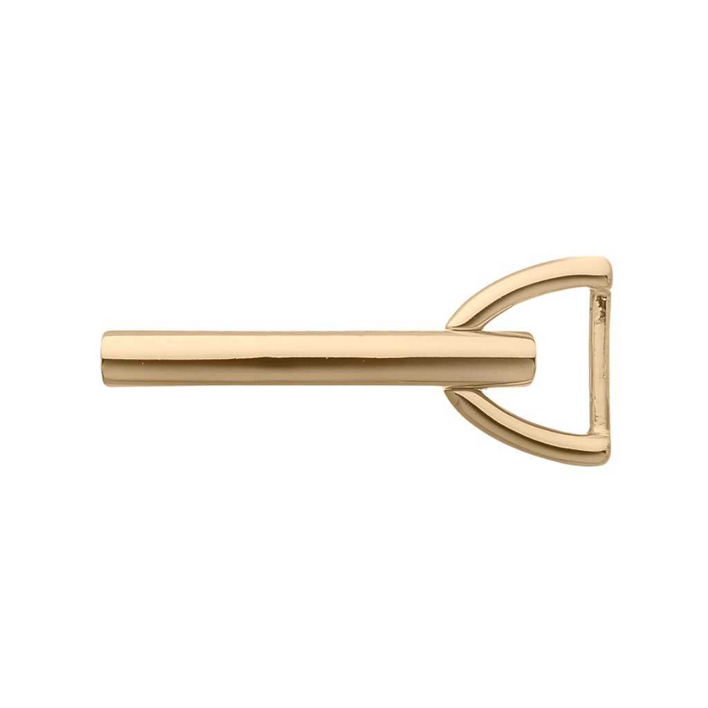 Elegant Bar 25mm belt buckle in Light Gold Palladium Nickelfree HQ.