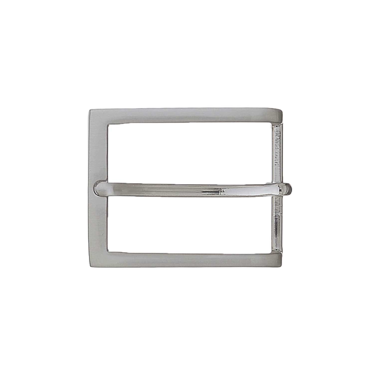 Classic Square Frame 40mm belt buckle in Brushed Nickelfree.