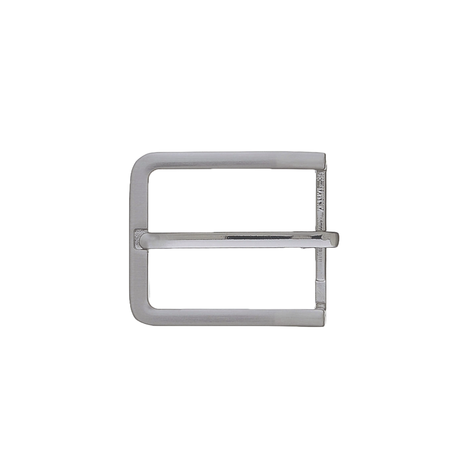 Minimal Square Frame 35mm belt buckle in Brushed Nickelfree.