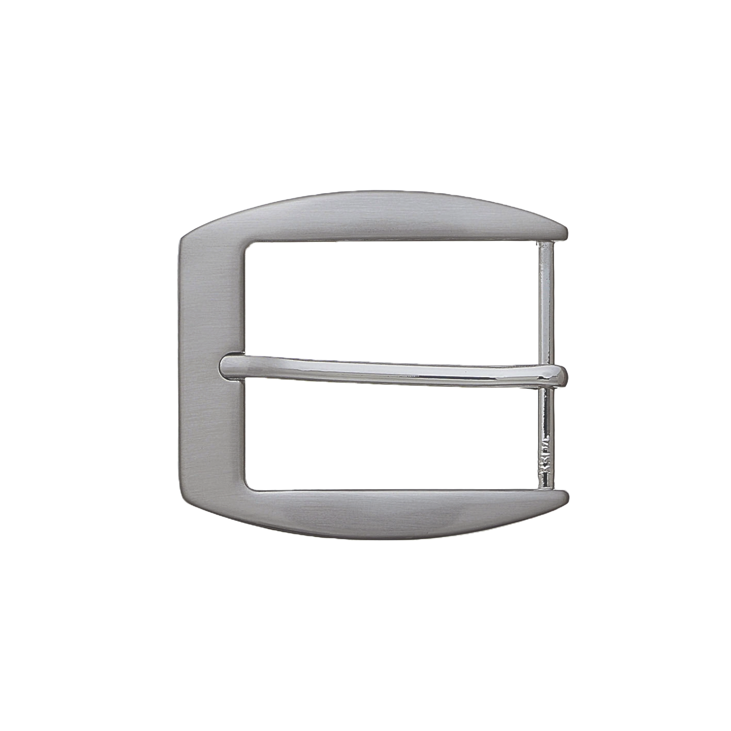 Curved Square 40mm belt buckle in Brushed Nickelfree.