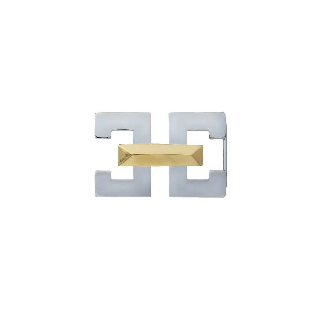 Twin-Bar Belt Buckle 25mm in Palladium Nickelfree HQ + Light Gold.