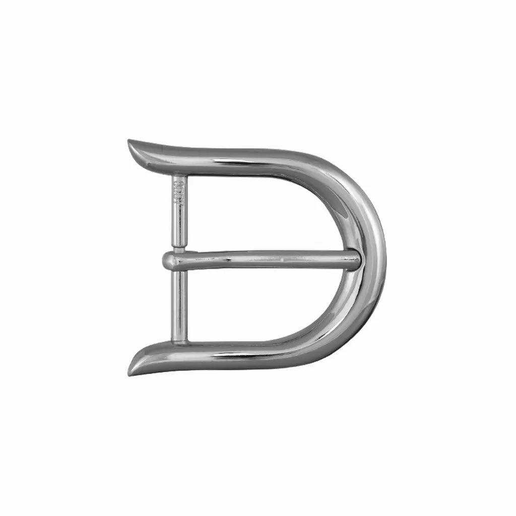 Rounded Arc Prong 40mm Belt Buckle – Palladium Nickelfree HQ, Zamak