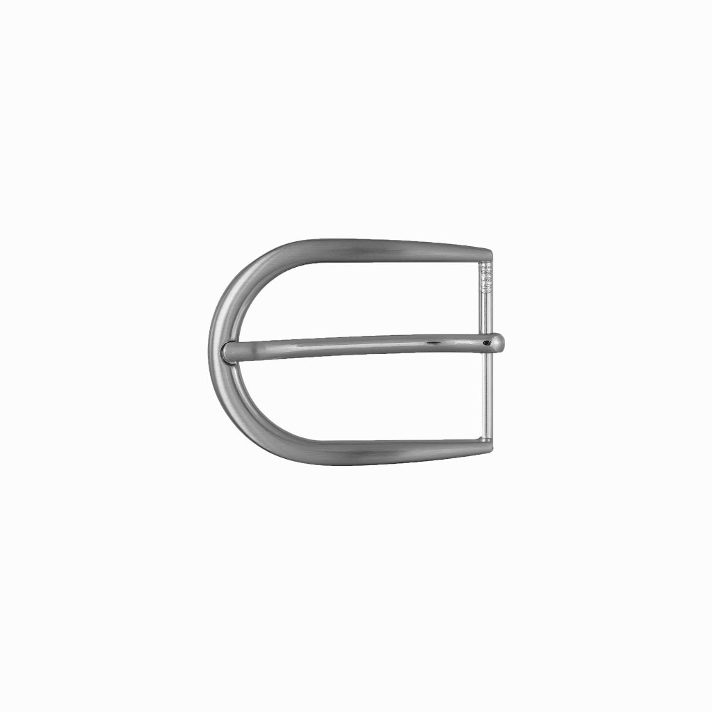 Rounded D-Frame Prong Belt Buckle 30mm – Brushed Palladium Nickelfree HQ, Zamak