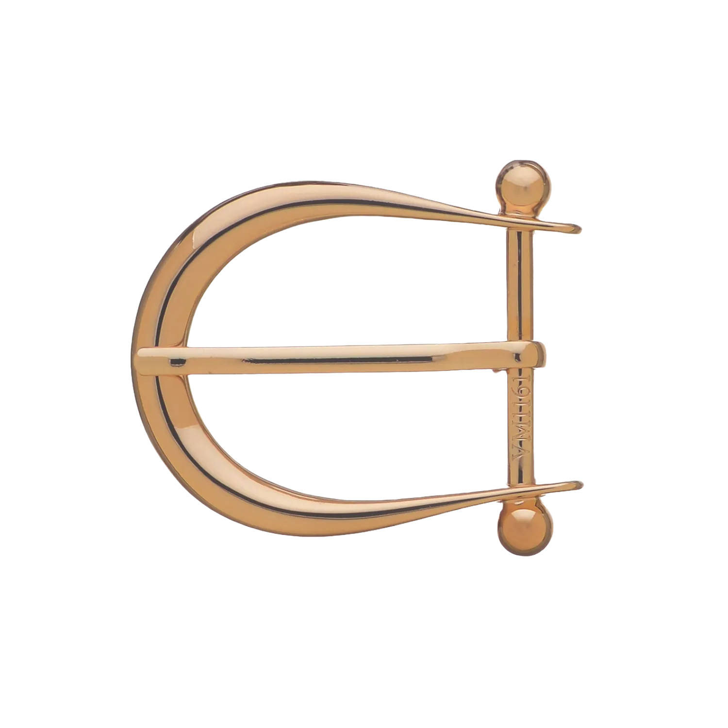 Horseshoe Prong 40mm belt buckle in Light Gold Palladium Nickelfree HQ.