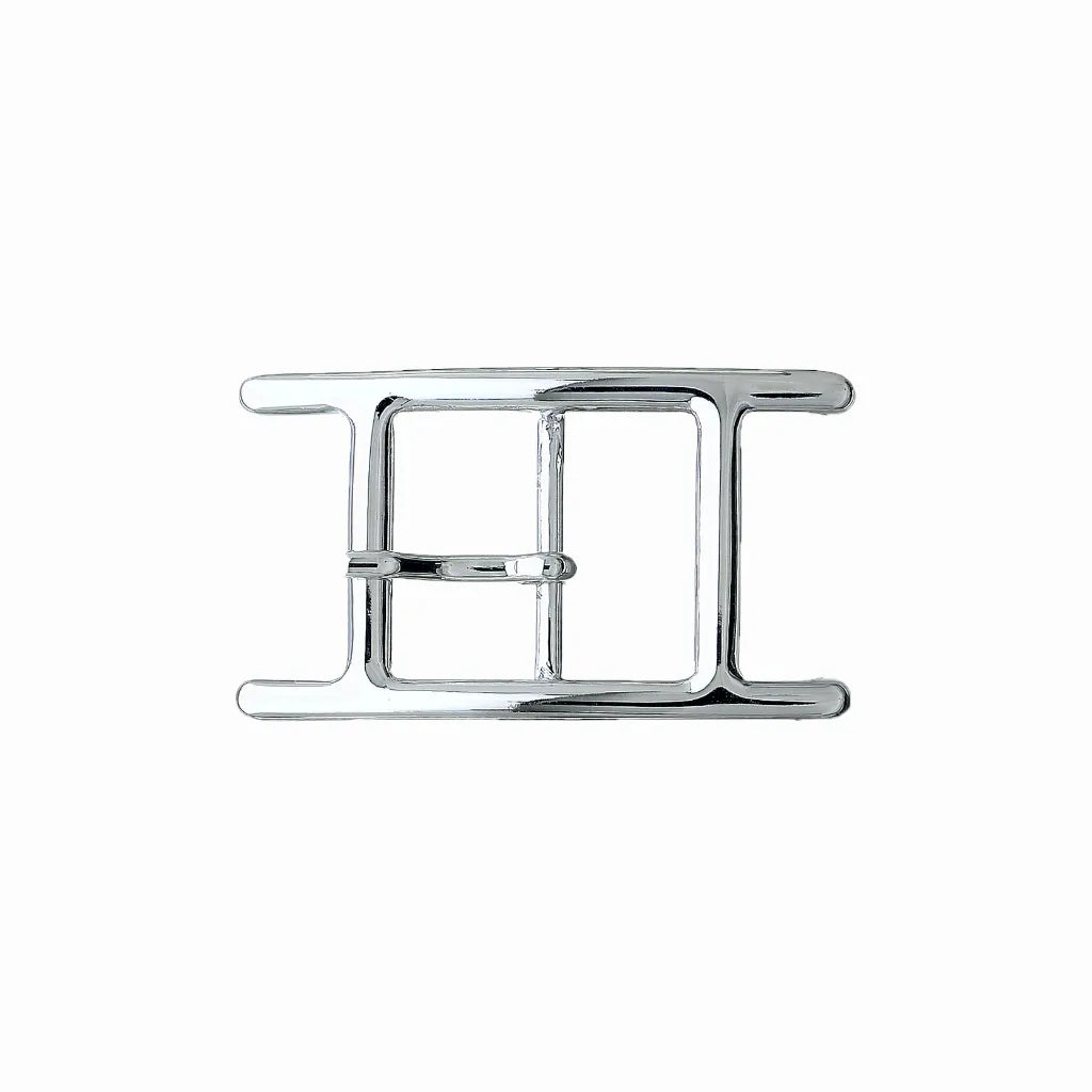 Double-Bar Prong 30mm Belt Buckle – Palladium Nickelfree HQ, Zamak