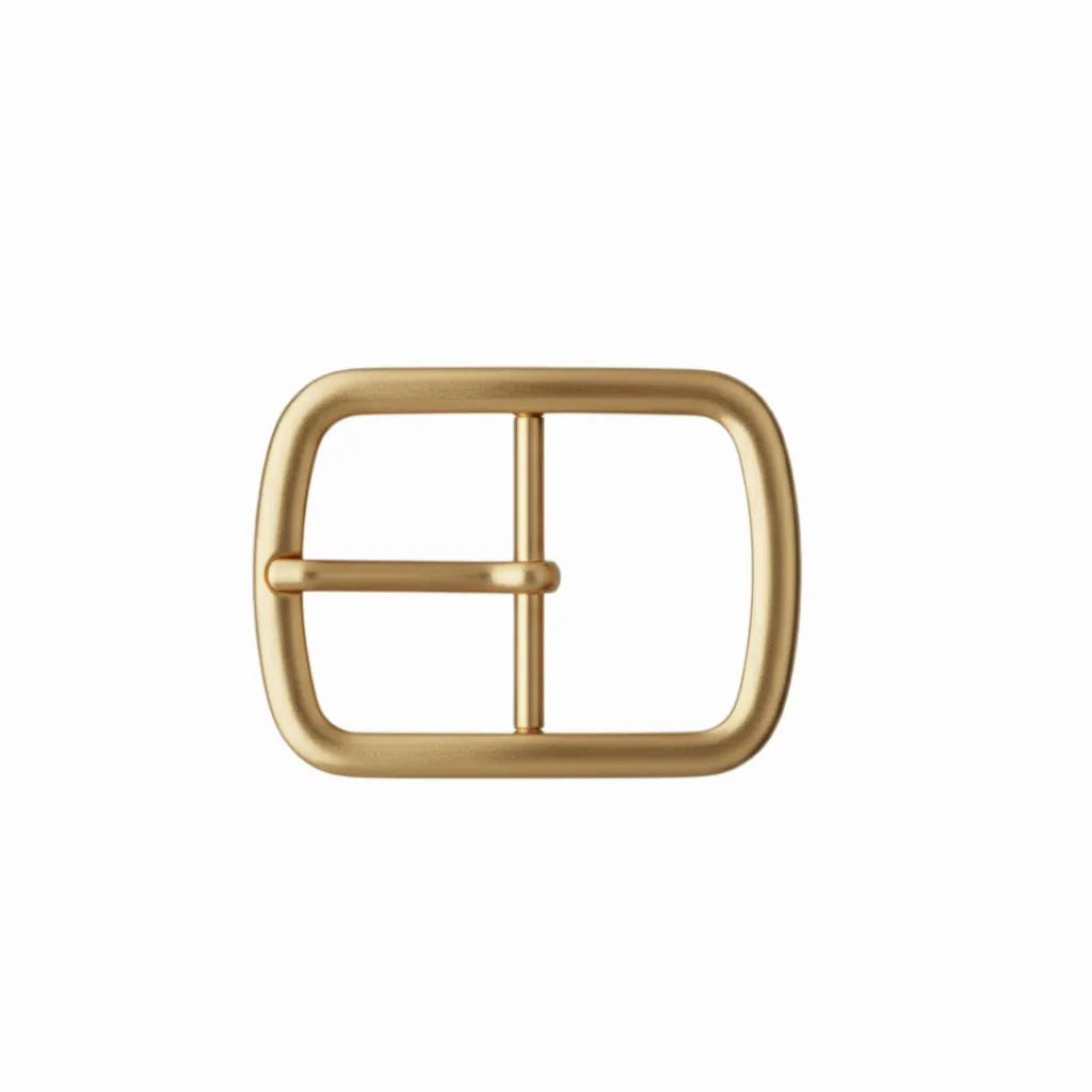 Soft Rectangle Prong 35mm Belt Buckle – Light Gold Palladium Nickelfree HQ, Zamak