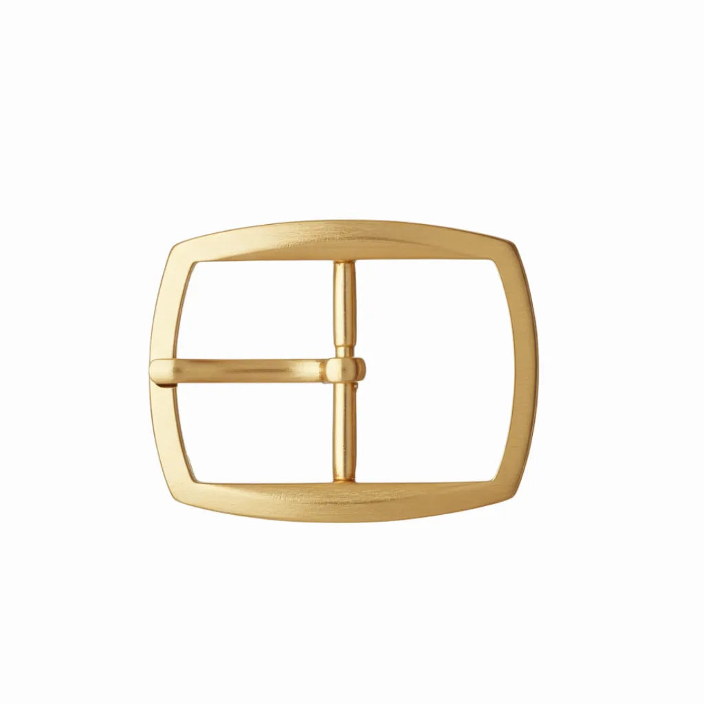 Contour Rectangle Prong 40mm Belt Buckle – Light Gold Palladium Nickelfree HQ, Zamak