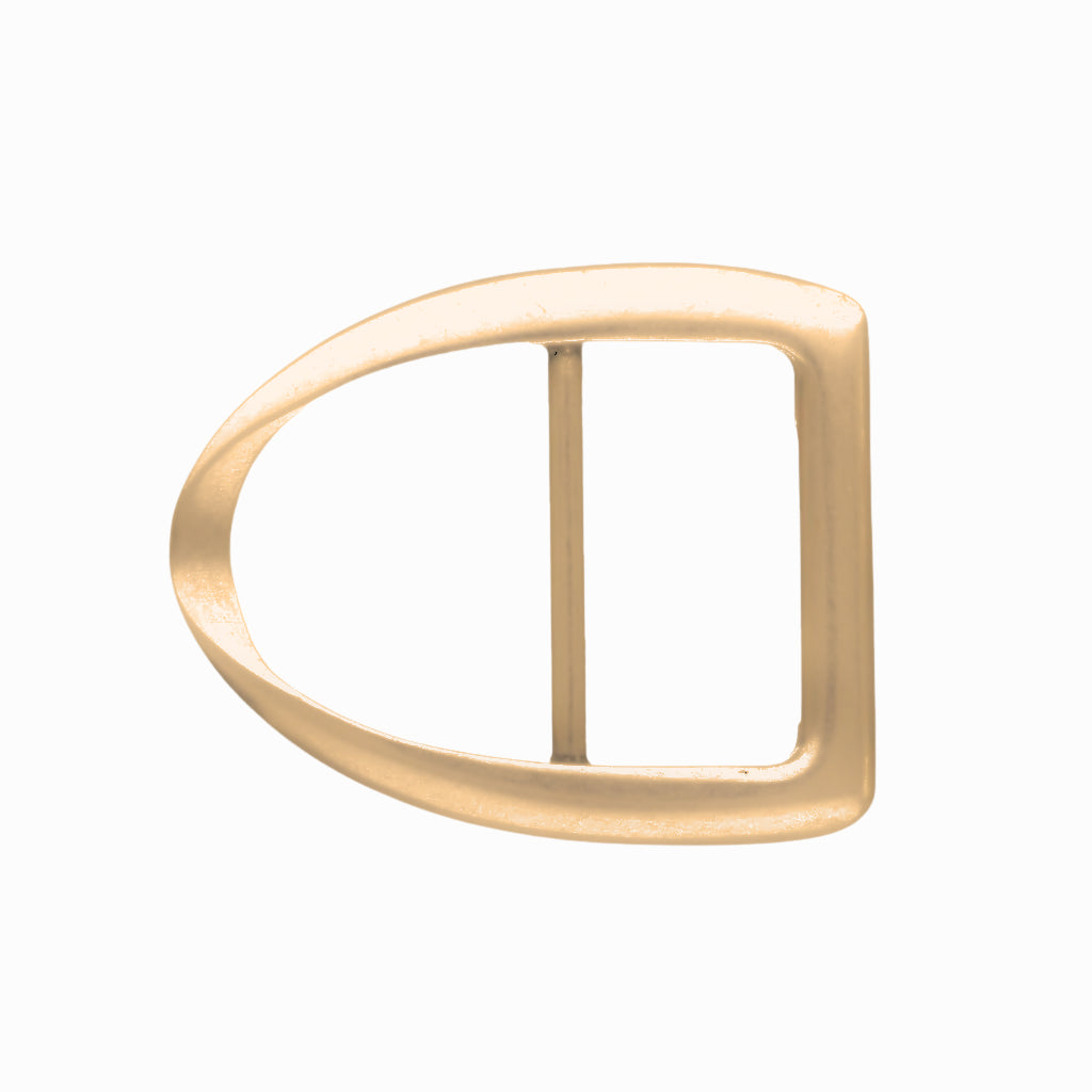 Teardrop Frame 50mm Belt Buckle – Light Gold Palladium Nickelfree HQ,