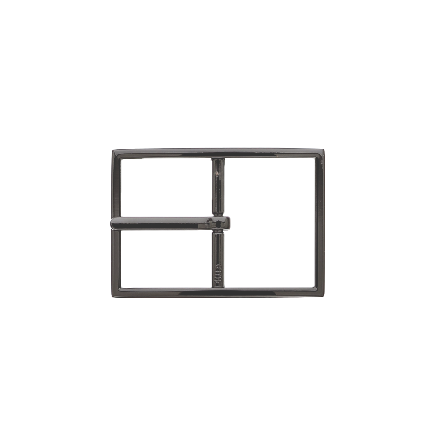 Modern Frame 35mm belt buckle in Shiny Gun Metal.