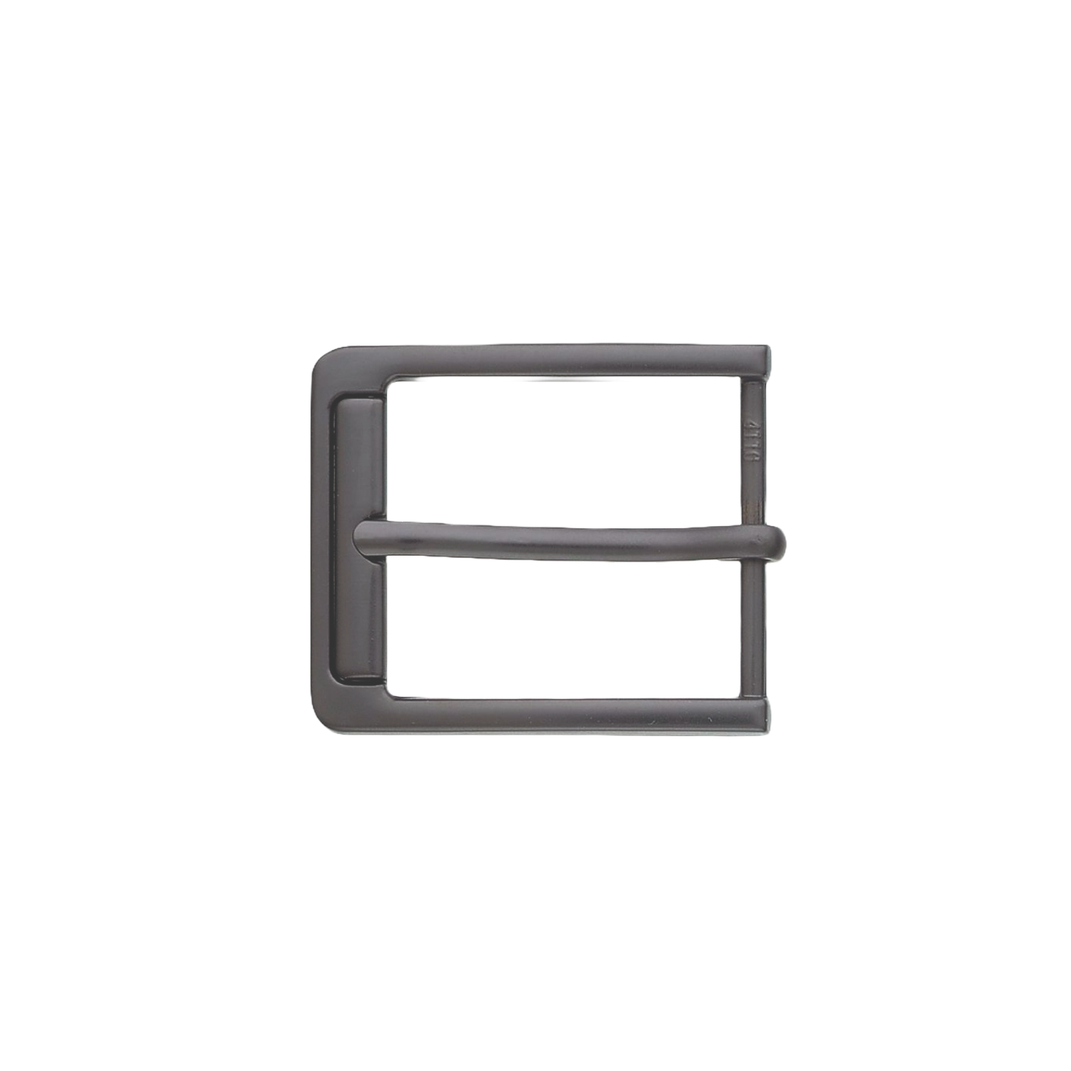 Clean Rectangle 35mm belt buckle in Gun Metal Matt.