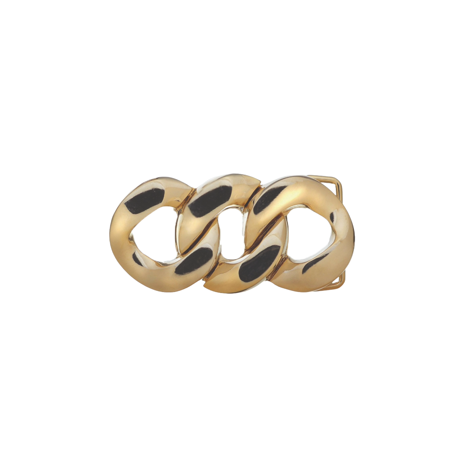 Chain Link 25mm belt buckle in Light Gold.