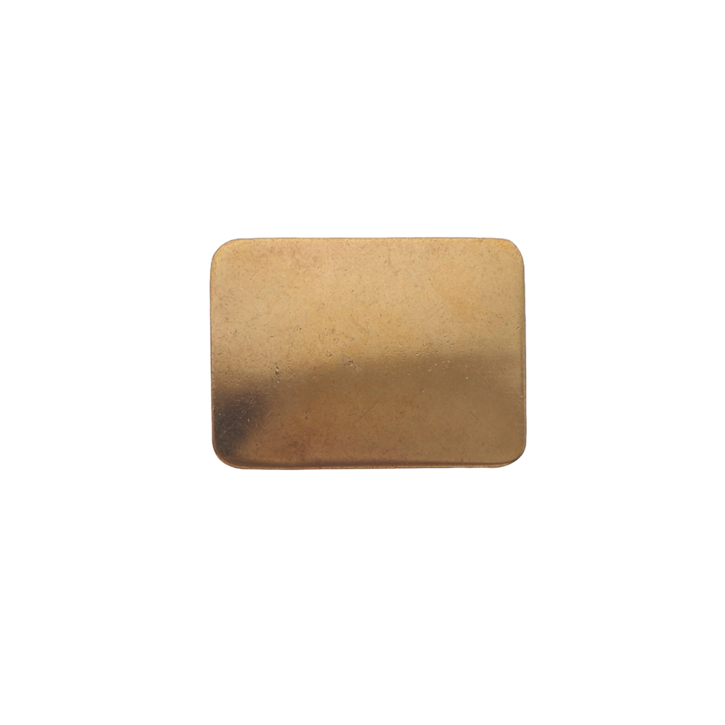 Rectangular plain bronze belt buckle with polished finish, minimalist western cowboy fashion accessory, Italian design inspired vintage buckle, rustic men’s belt hardware, collectible decorative accessory