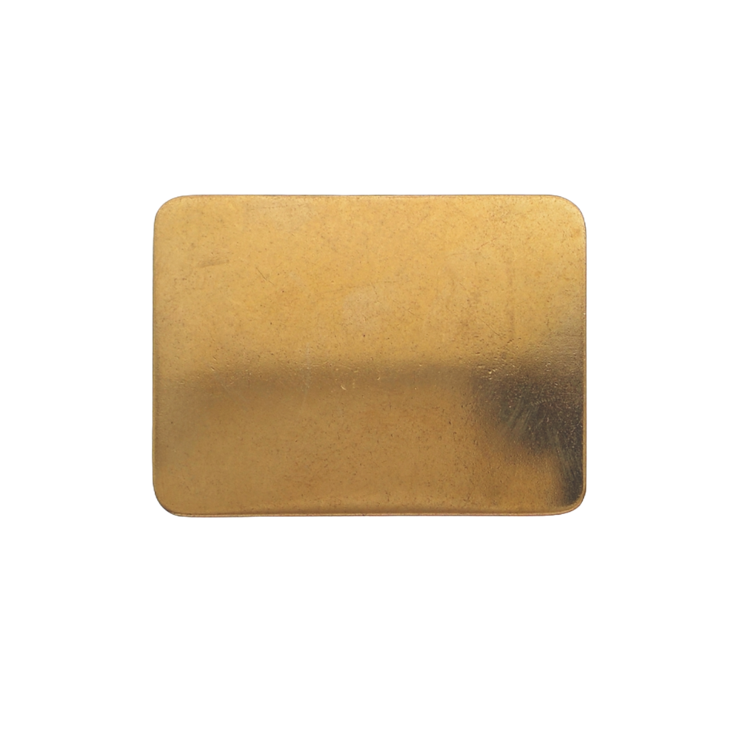 Rectangular plain gold belt buckle with polished finish, minimalist fashion accessory, Italian design inspired vintage buckle, stylish men’s belt hardware, collectible western cowboy accessory