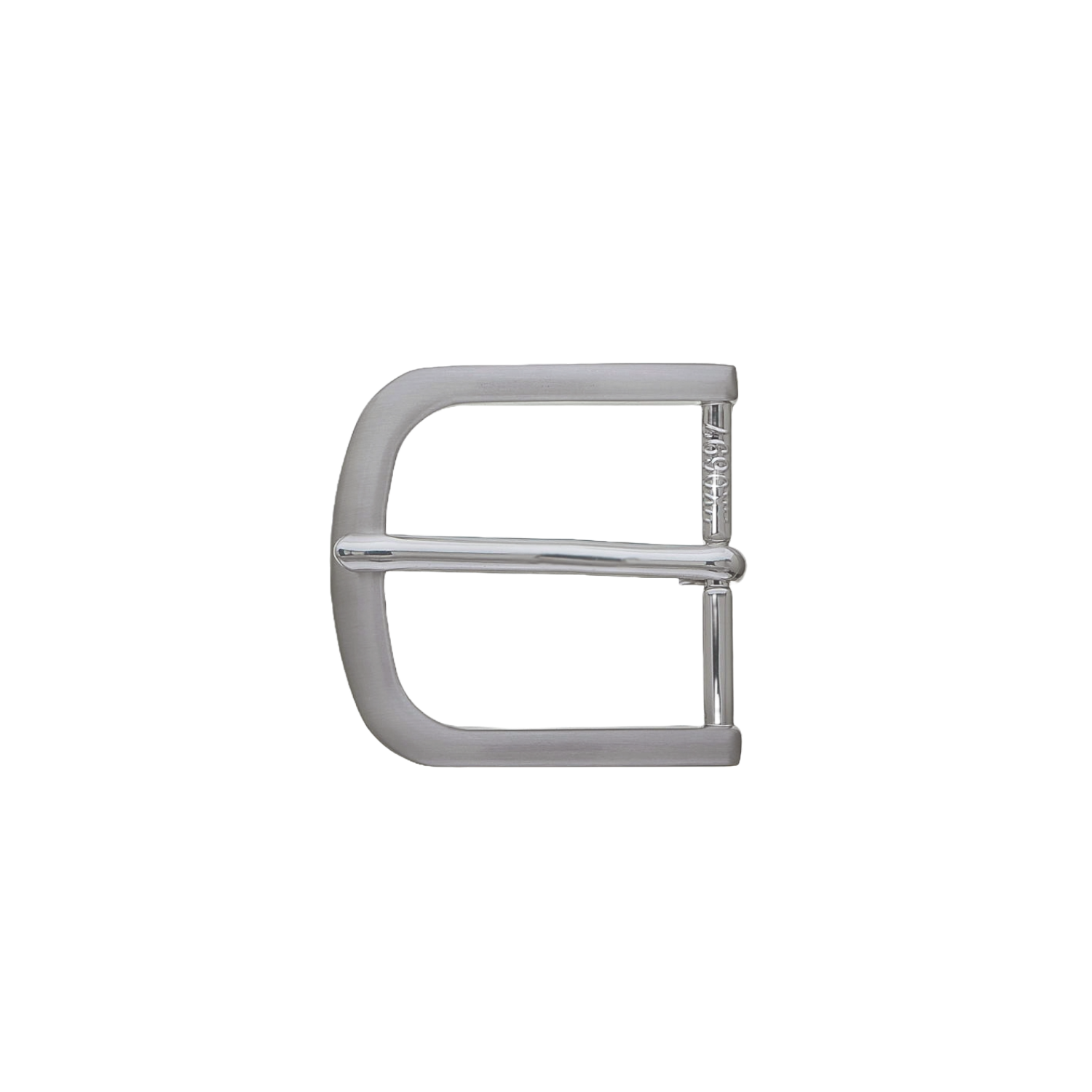 Sleek Curve 35mm belt buckle in Brushed Palladium Nickelfree.