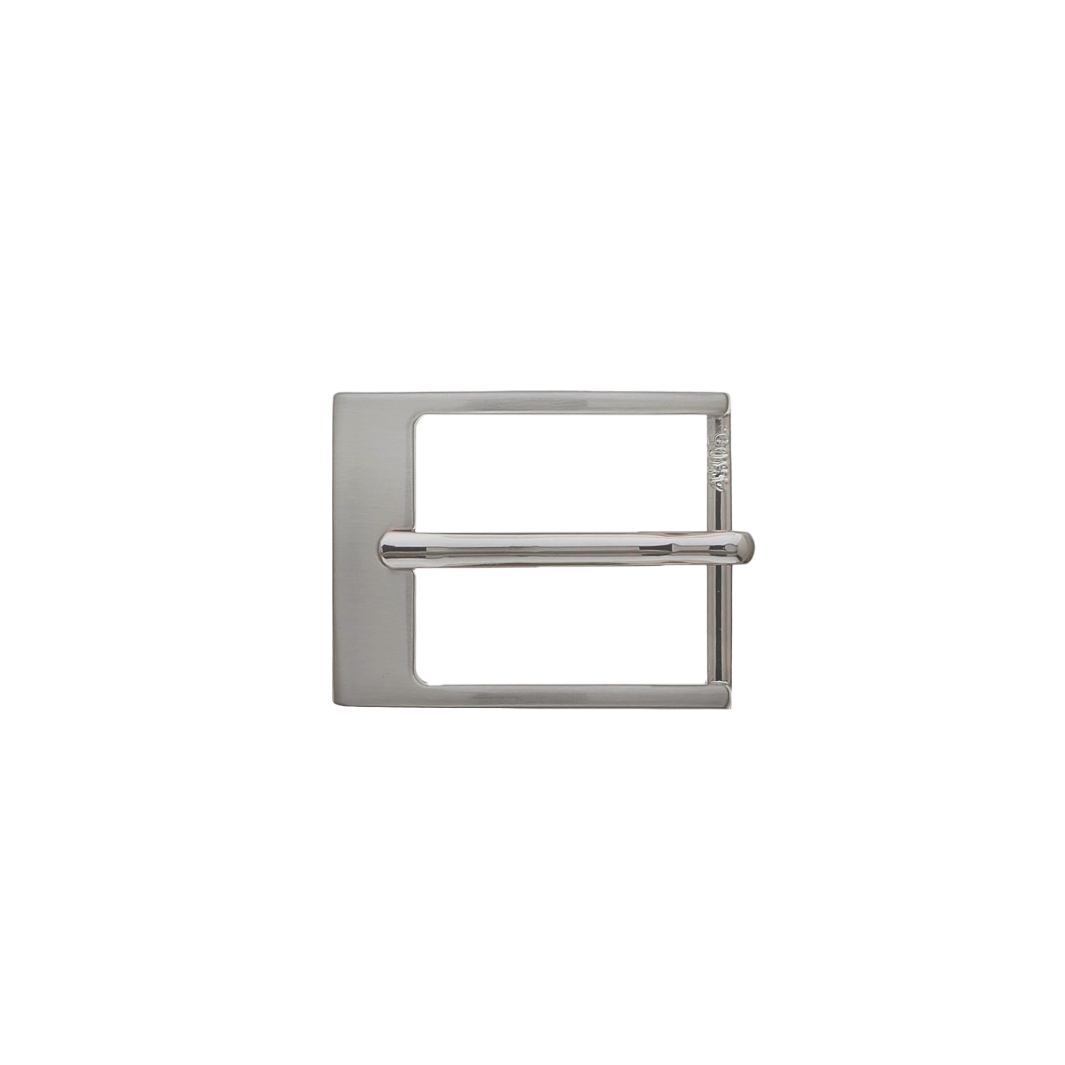Crisp Square 30mm belt buckle in Brushed Palladium Nickelfree.
