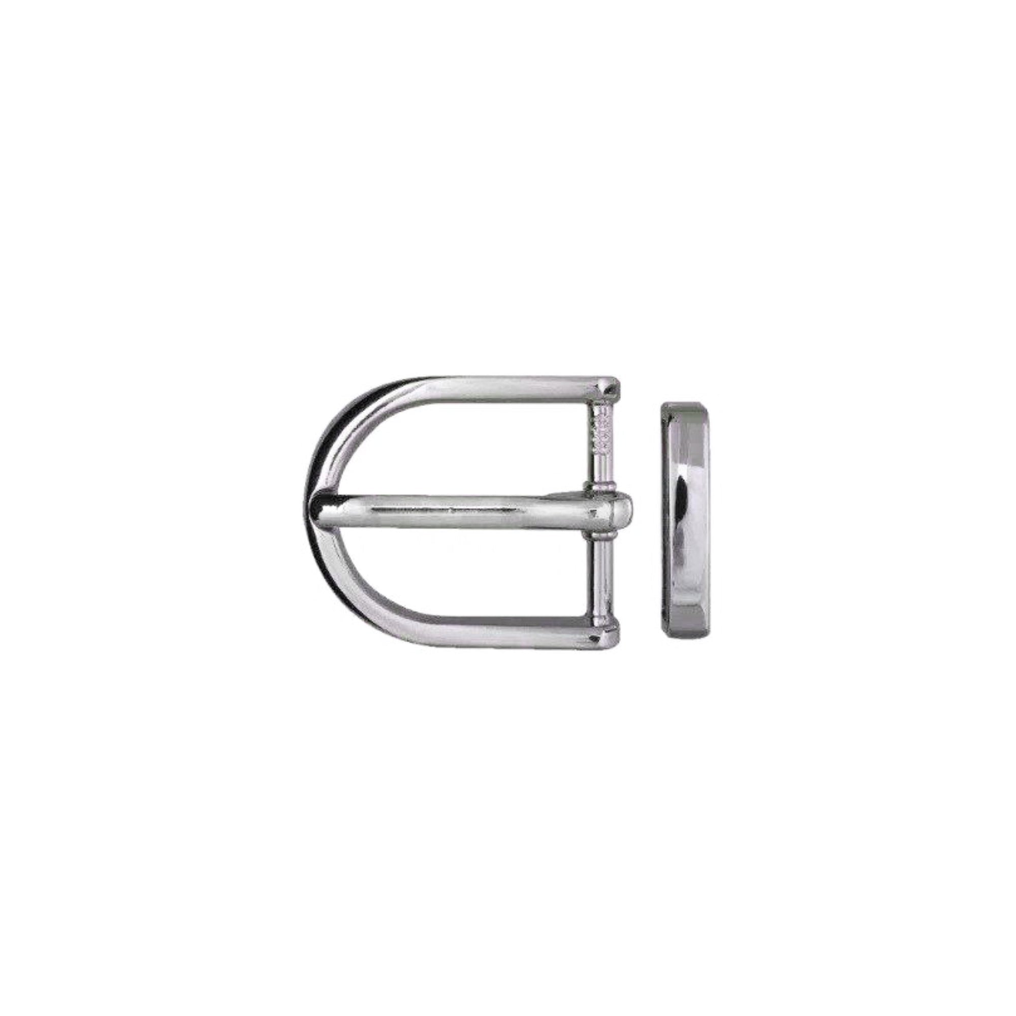 Rounded D-Frame + Loop 25mm Belt Buckle – Palladium Nickelfree HQ,