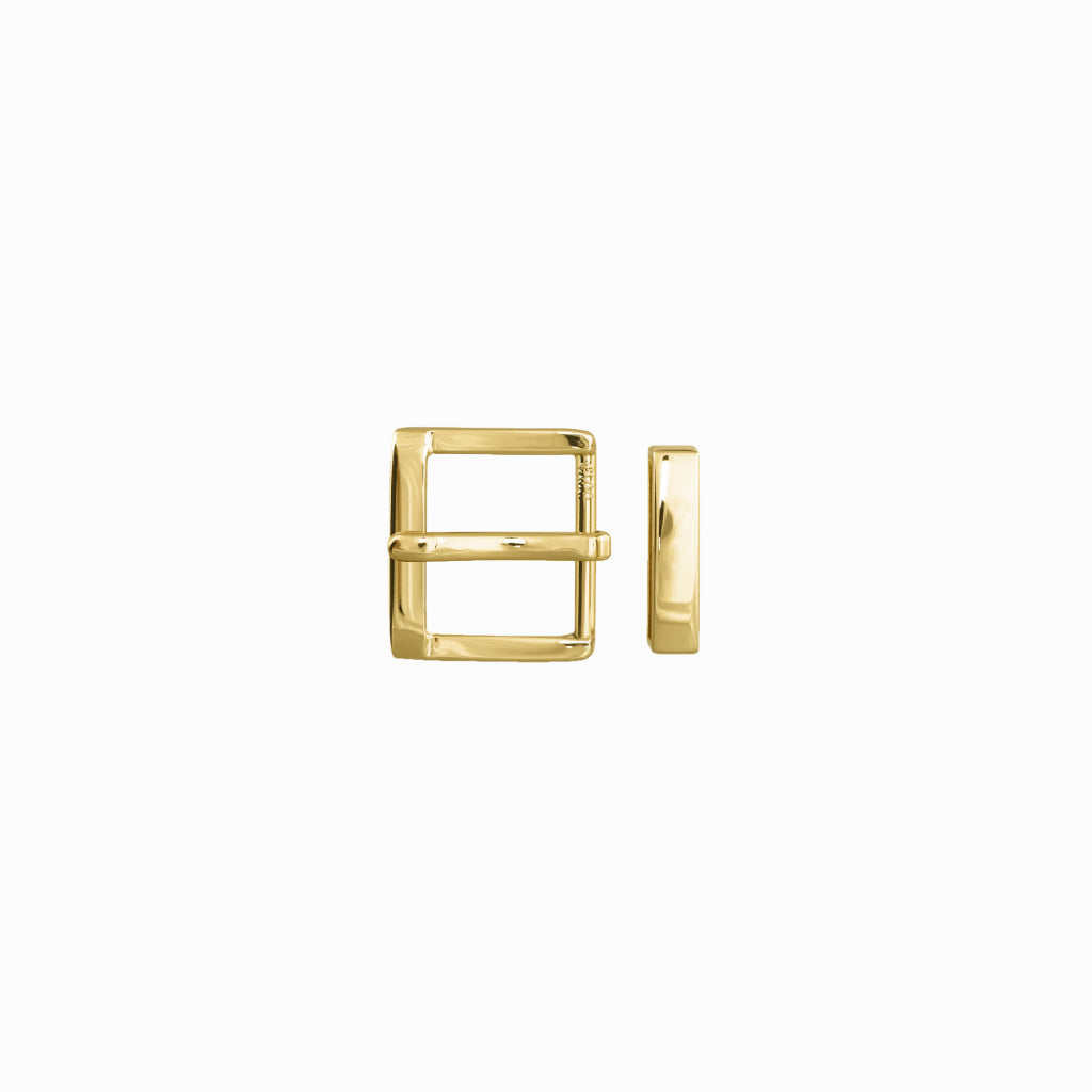 Square Frame + Loop 20mm Belt Buckle – Gold Palladium Nickelfree HQ,