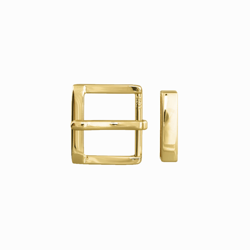 Square Frame + Loop 30mm Belt Buckle – Gold Palladium Nickelfree HQ,