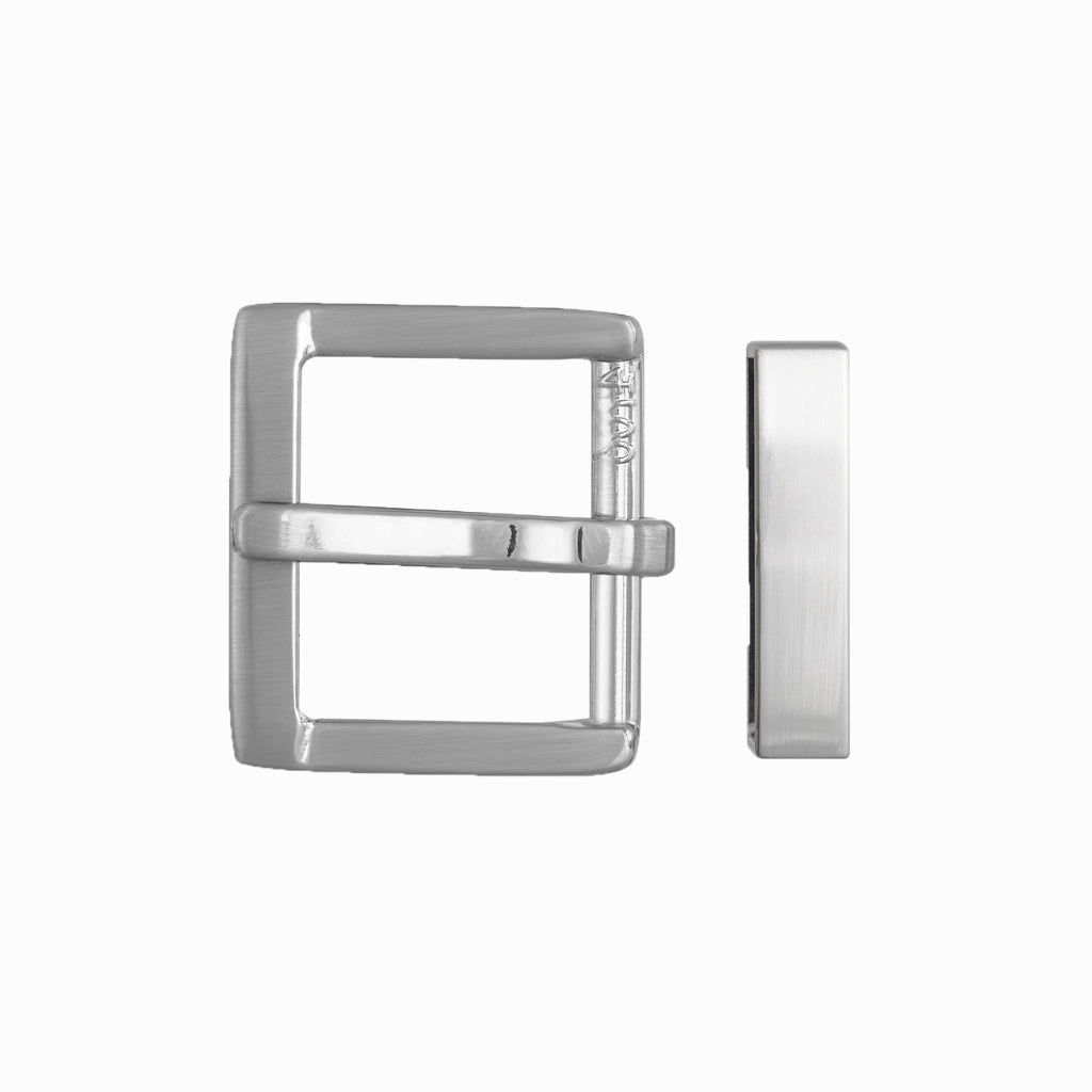 Square Frame + Loop 40mm Belt Buckle – Palladium Nickelfree HQ,