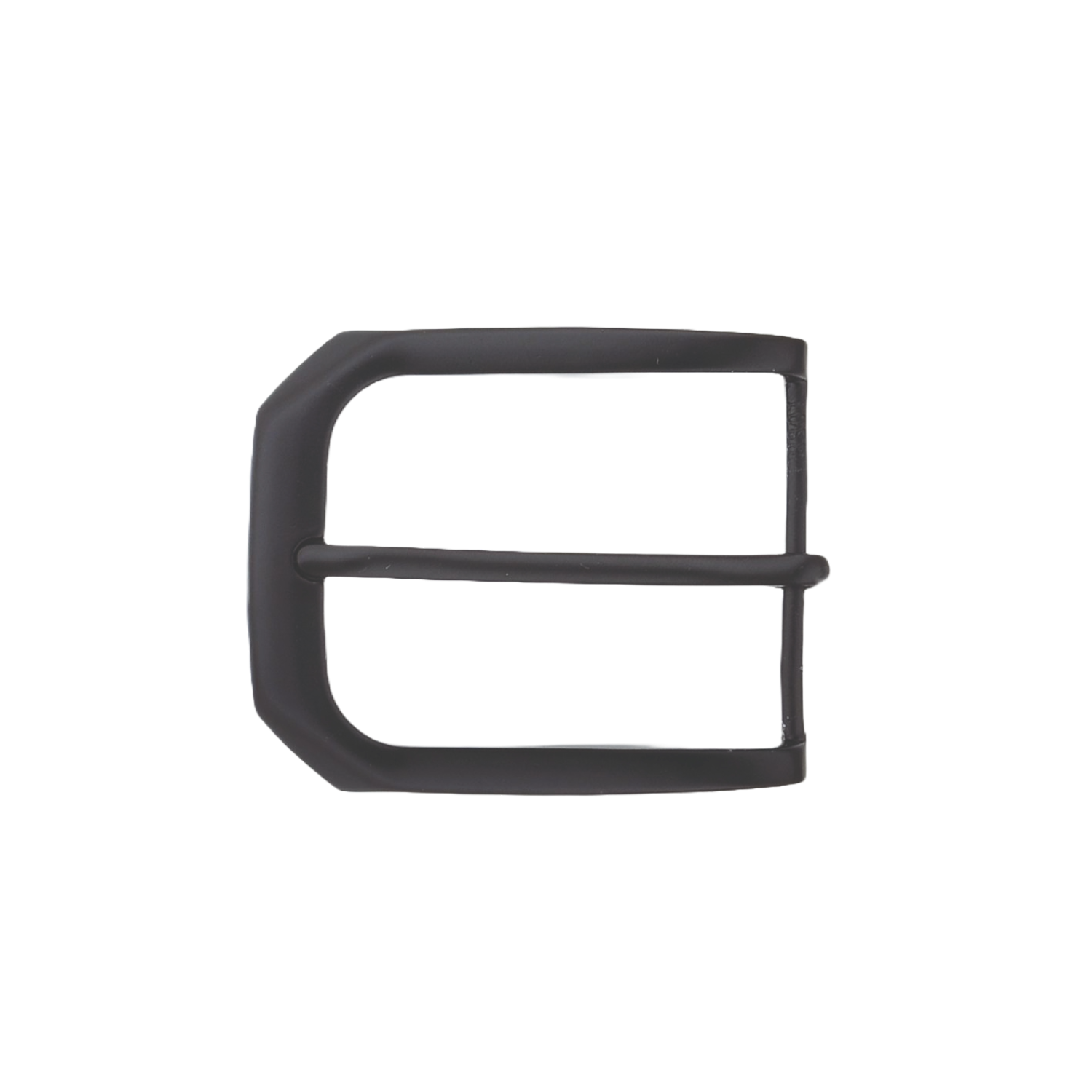 Chamfered Rectangle Frame 40mm Belt Buckle – Black,