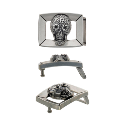 Sugar Skull 25mm Belt Buckle