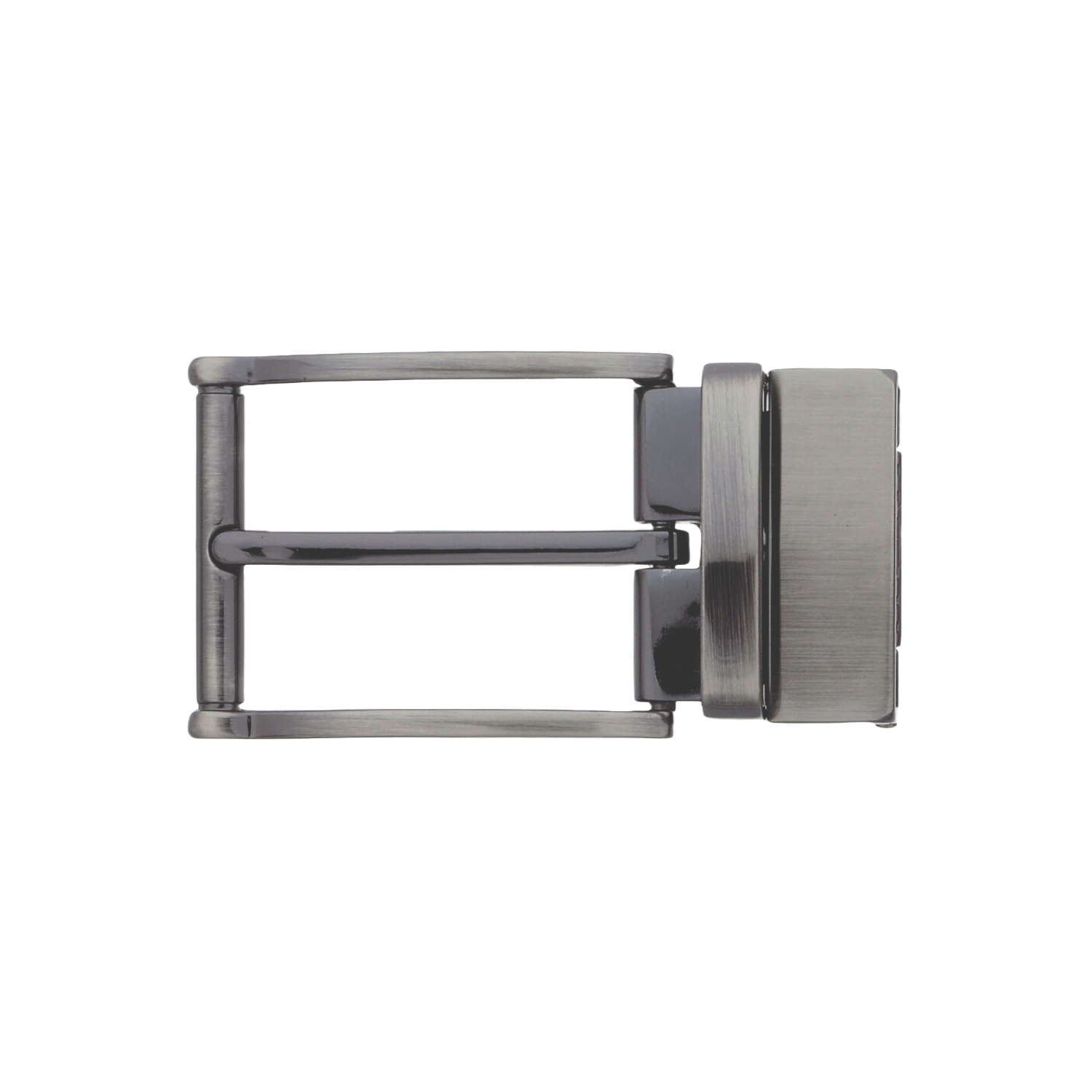 Modern Clamp-Lock 35mm belt buckle in Brushed Gun Metal.