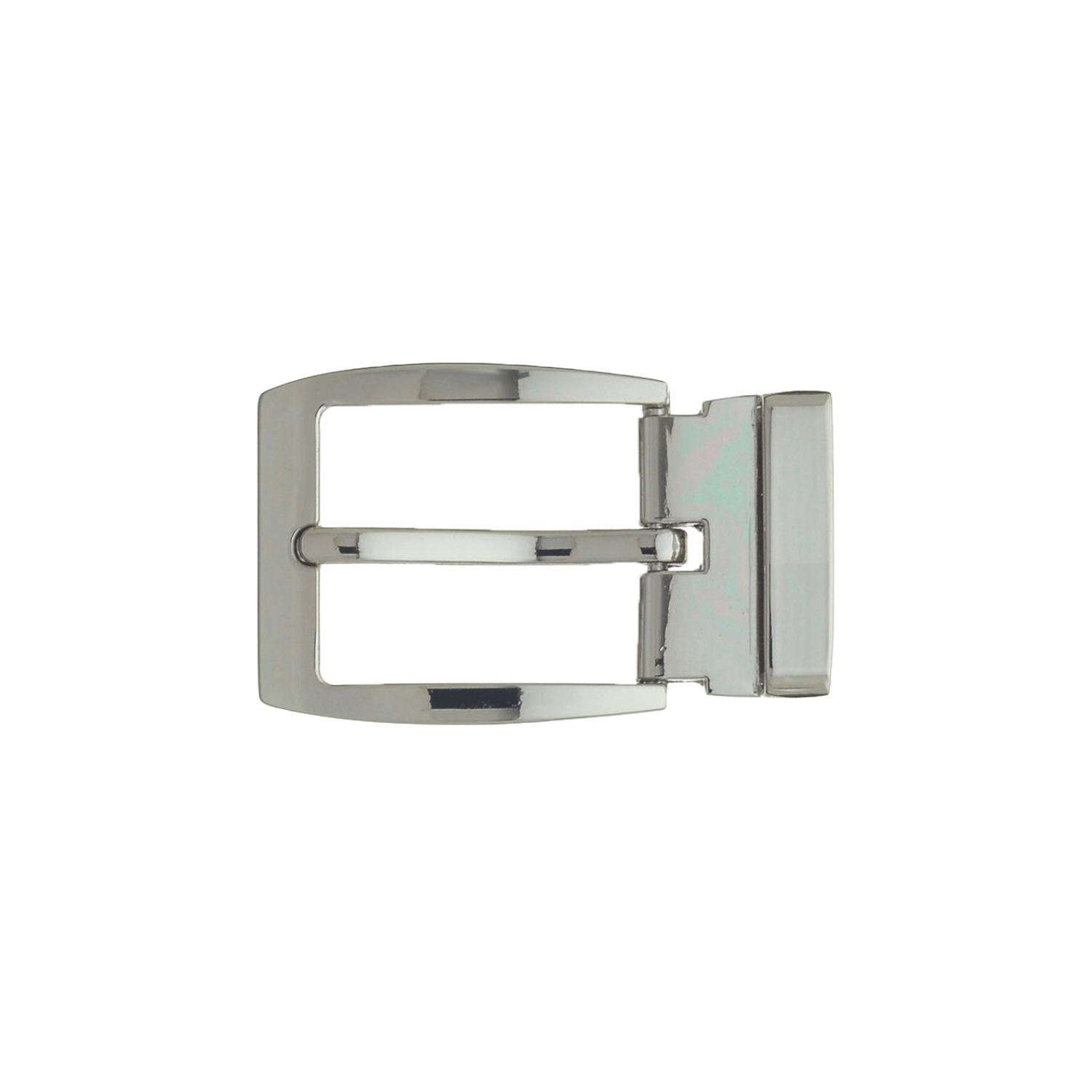 Classic Center-Bar Clamp 30mm belt buckle in Shiny Nickelfree. 
