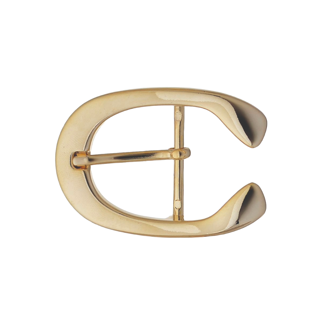Open-C 40mm belt buckle in Light Gold Palladium Nickelfree HQ Finish.