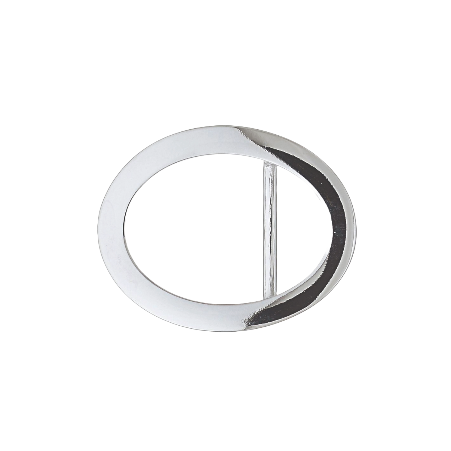 Oval 35mm belt buckle in Palladium Nickelfree HQ finish.