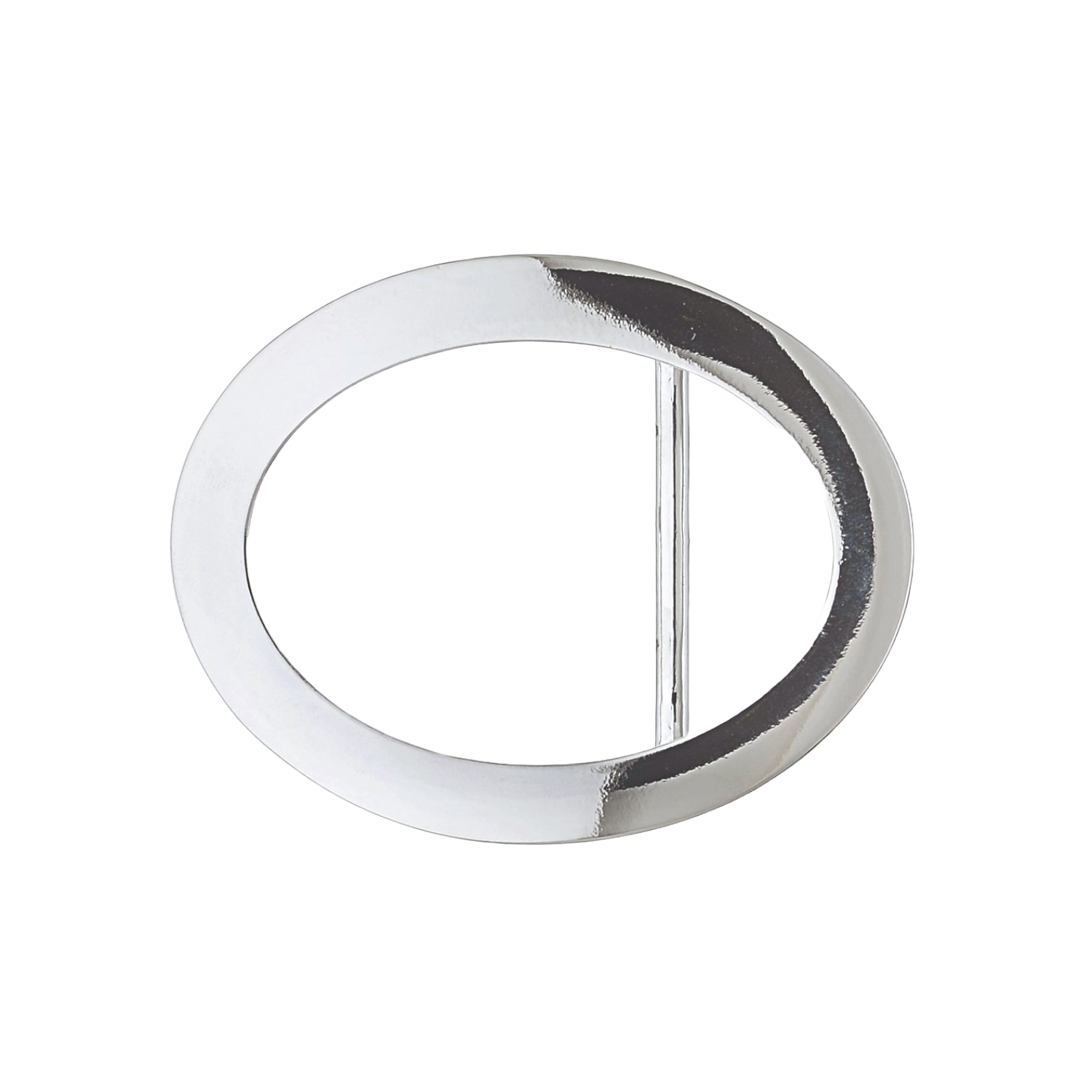 Oval 40mm belt buckle in Palladium Nickelfree HQ finish.