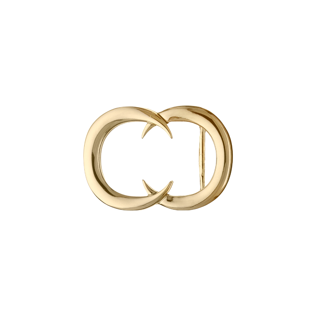 Twin Crescent 30mm buckle in Light Gold.