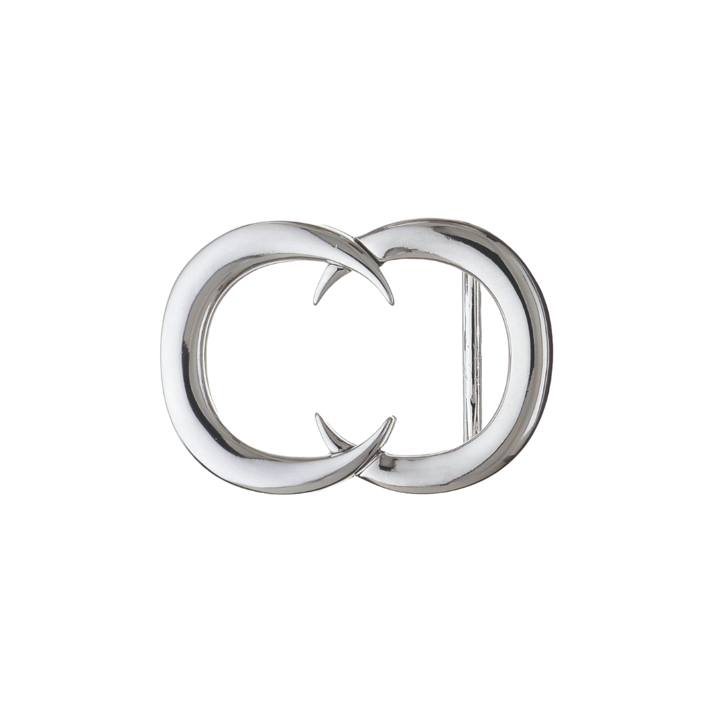 Twin Crescent 35mm buckle in Palladium Nickelfree HQ.
