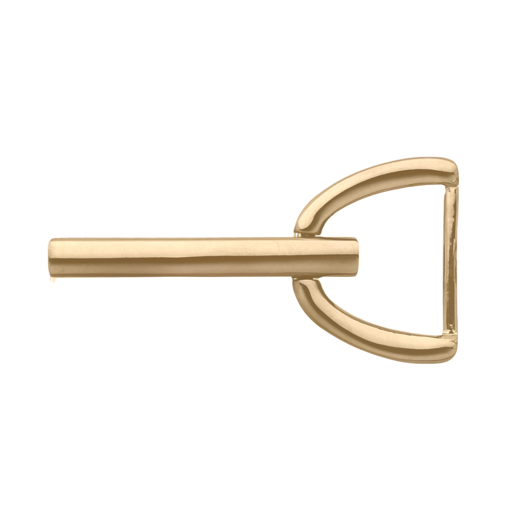 Elegant Bar 35mm belt buckle in Light Gold Palladium Nickelfree HQ. 