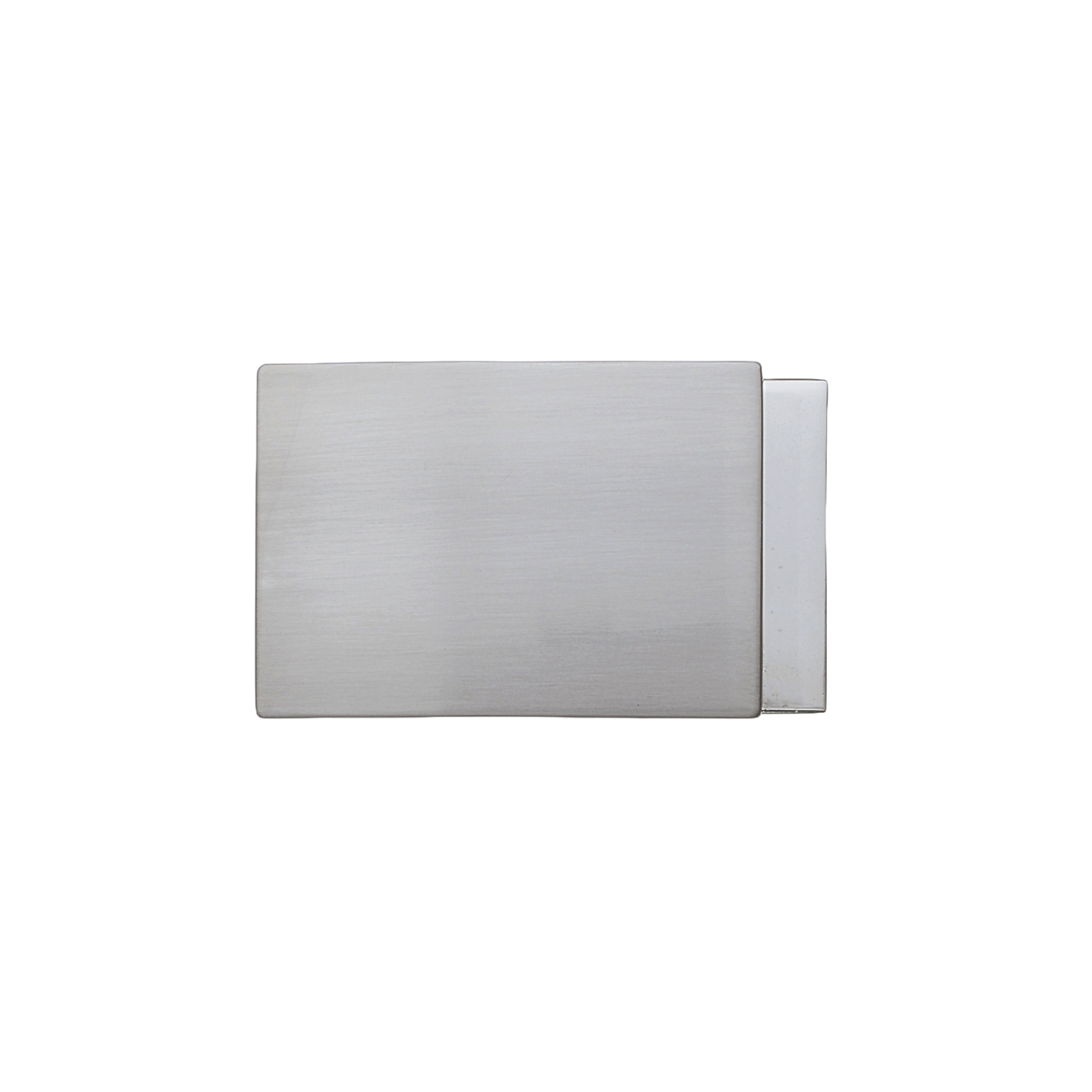 Minimal Plaque Clamp 35mm Belt Buckle – Brushed Nickelfree,