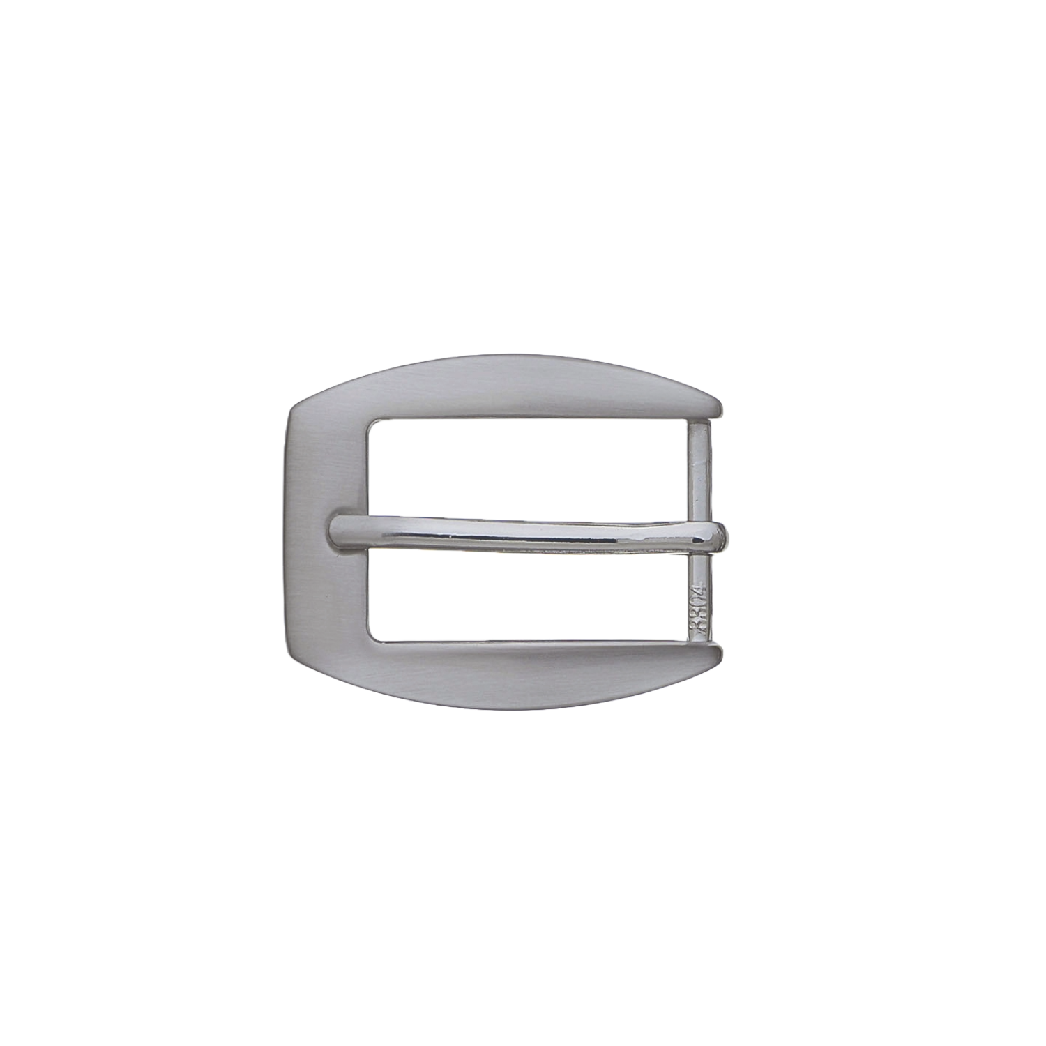 Curved Square 25mm belt buckle in Brushed Nickelfree.