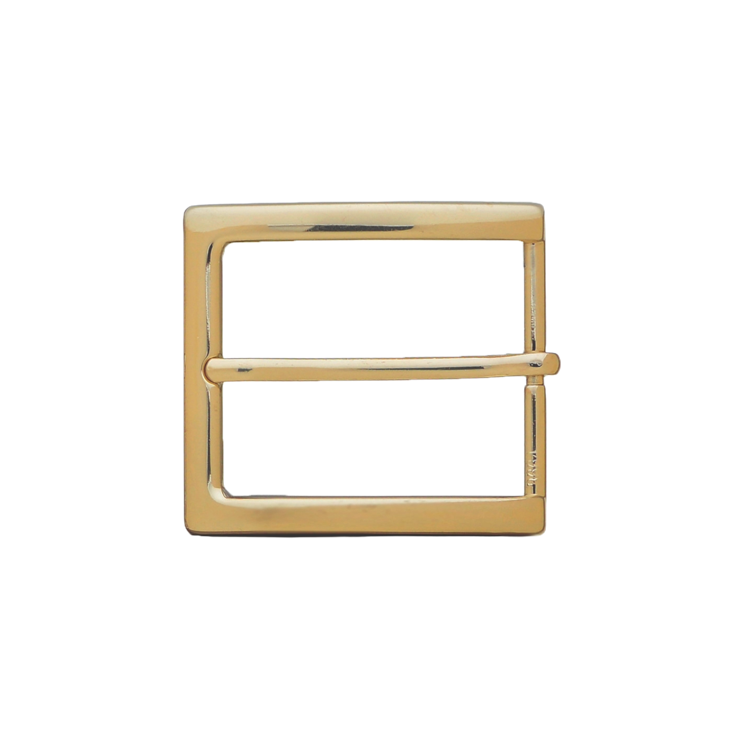Square Frame Prong 40mm belt buckle in Light Gold Palladium Nickelfree HQ.