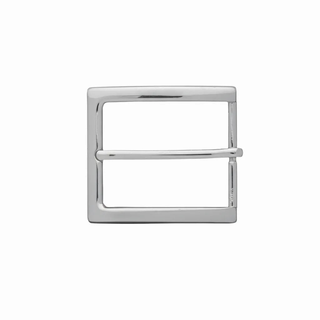 Square Frame Prong 40mm belt buckle in Palladium Nickelfree HQ.