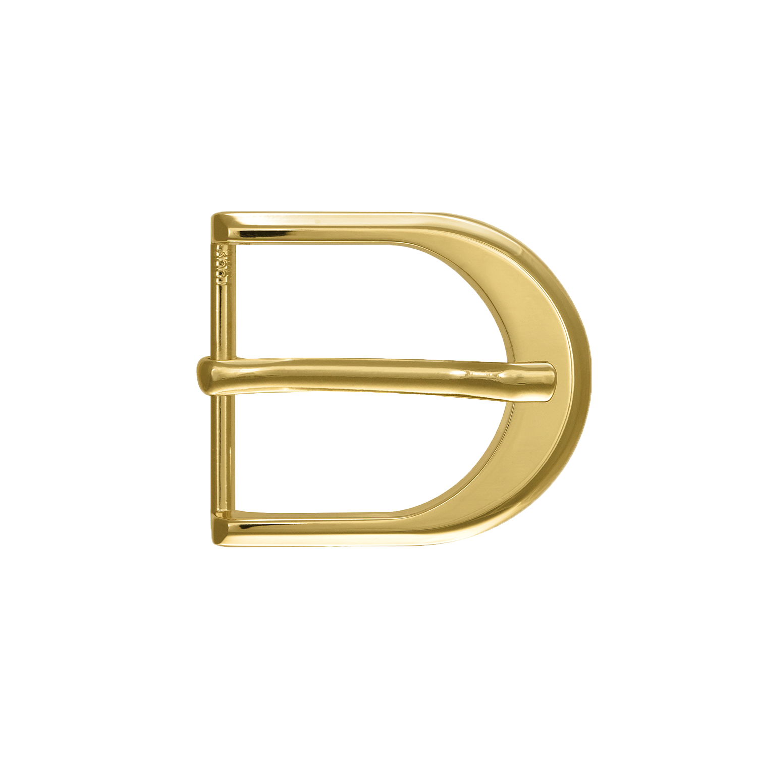 Contoured D-Frame Prong 30mm in Light Gold Finish. 