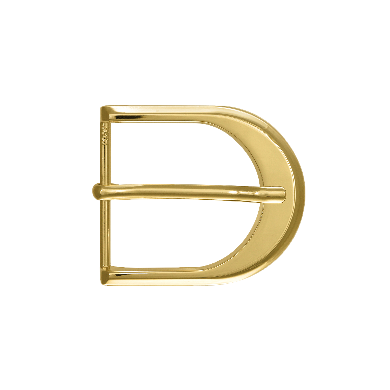 Contoured D-Frame Prong 35mm in Light Gold Finish. 